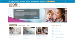 Desktop Screenshot of osfhealthcare.org