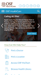 Mobile Screenshot of osfhealthcare.org